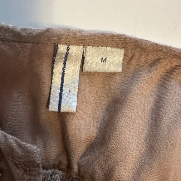 Bl^nk London Sedona Top Womens Medium Mocha Embellished Embroidered Beaded Boho - Picture 6 of 11